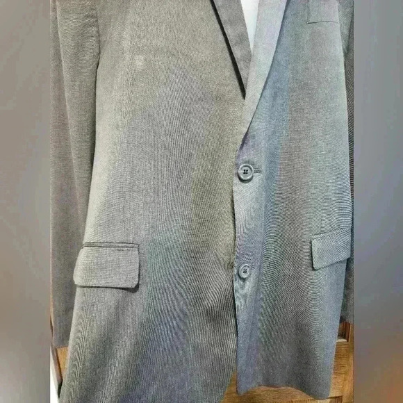 Michael Kors Mens Two Button GrayvBlazer Poly Blend Sport Jacket Size 50L - Picture 2 of 7